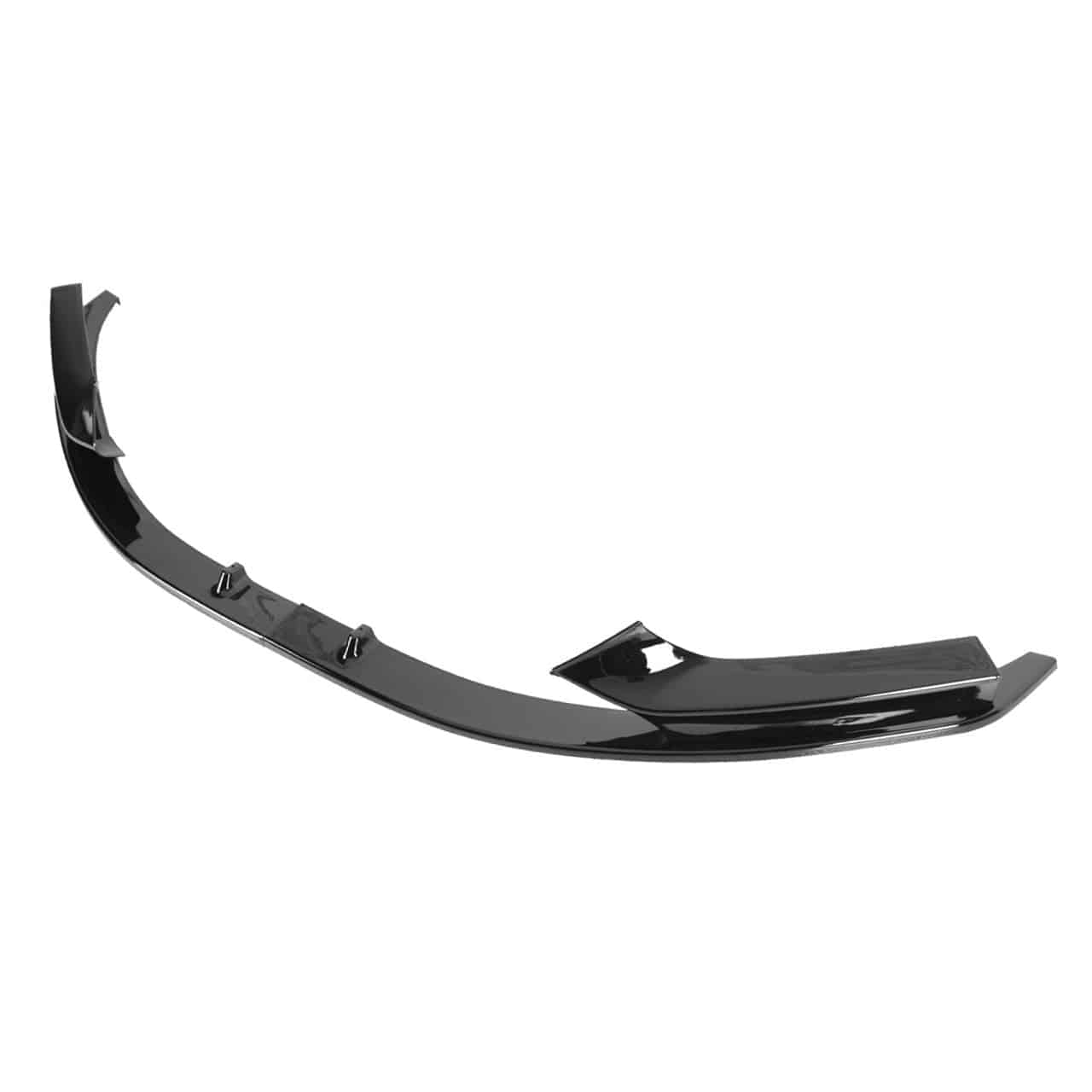 Glossy Black 2PC Front Bumper Lip Splitter Kit for 2014-2021 BMW F22/F23 2 Series - Sporty Style & Enhanced Aerodynamics - Perfect for Car Enthusiasts and Performance Upgrades