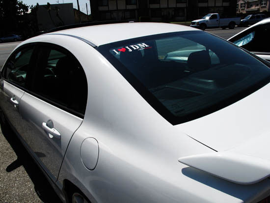 2-Pack I Love JDM Car Vinyl Decals - High Quality Waterproof Stickers for Cars, Laptops & Windows - Perfect for JDM Enthusiasts & Car Modifications - by iJDMTOY LED Light Super Store - Great for Showcasing Your JDM Passion on Vehicles, Laptops or Home Windows
