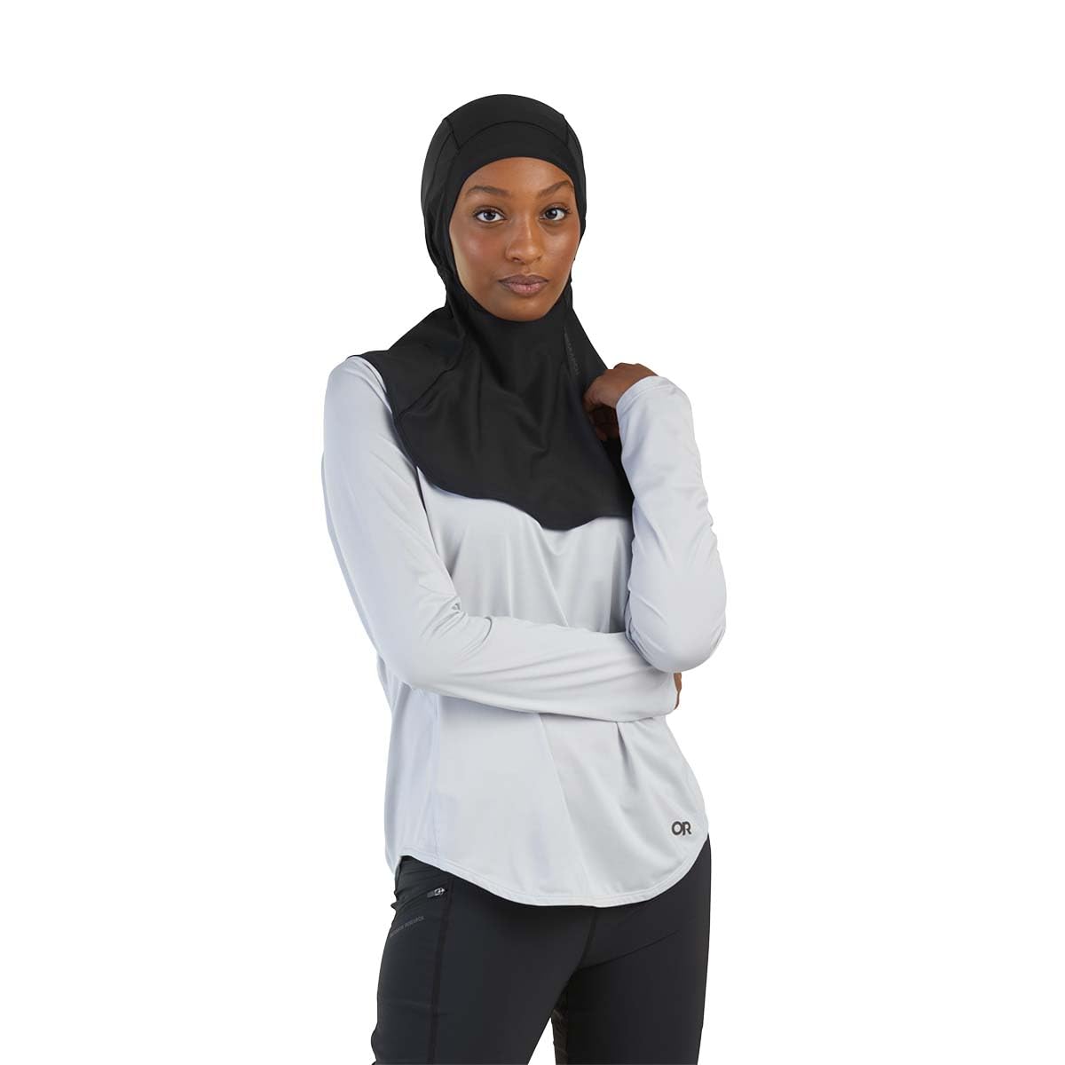 Outdoor Research ActiveIce Cooling Hijab for Women - UPF 50+ Sun Protection, Moisture-Wicking & Breathable for Hiking, Running & Outdoor Activities