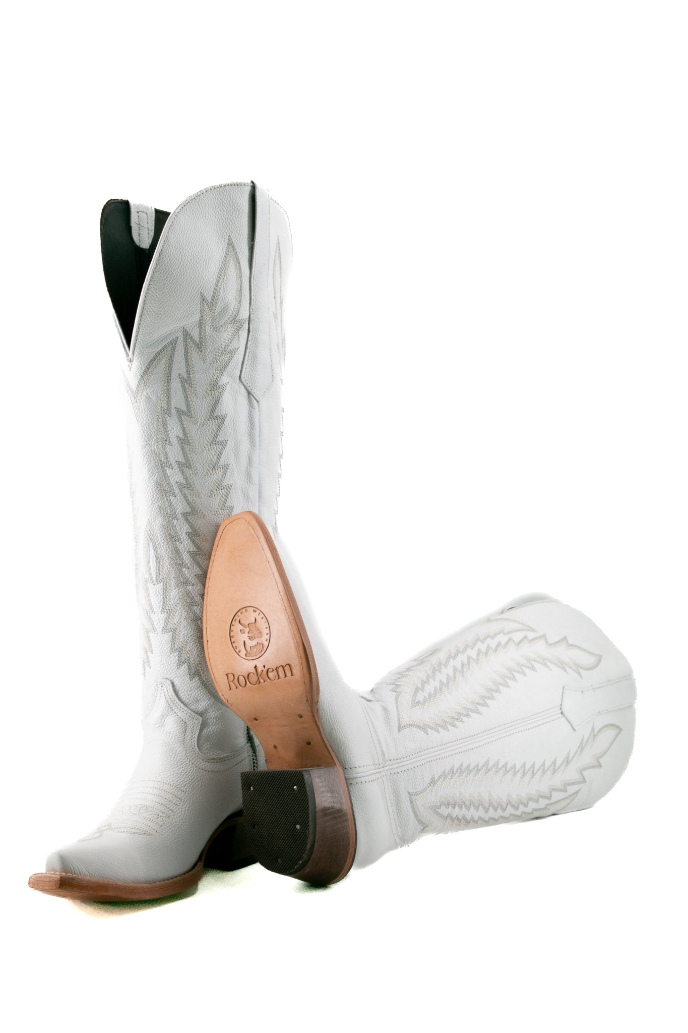 Valentina Tall Wide Calf Snip Toe Cowgirl Boots for Women - Comfortable Western Riding Boots for Country Dancing & Outdoor Adventures
