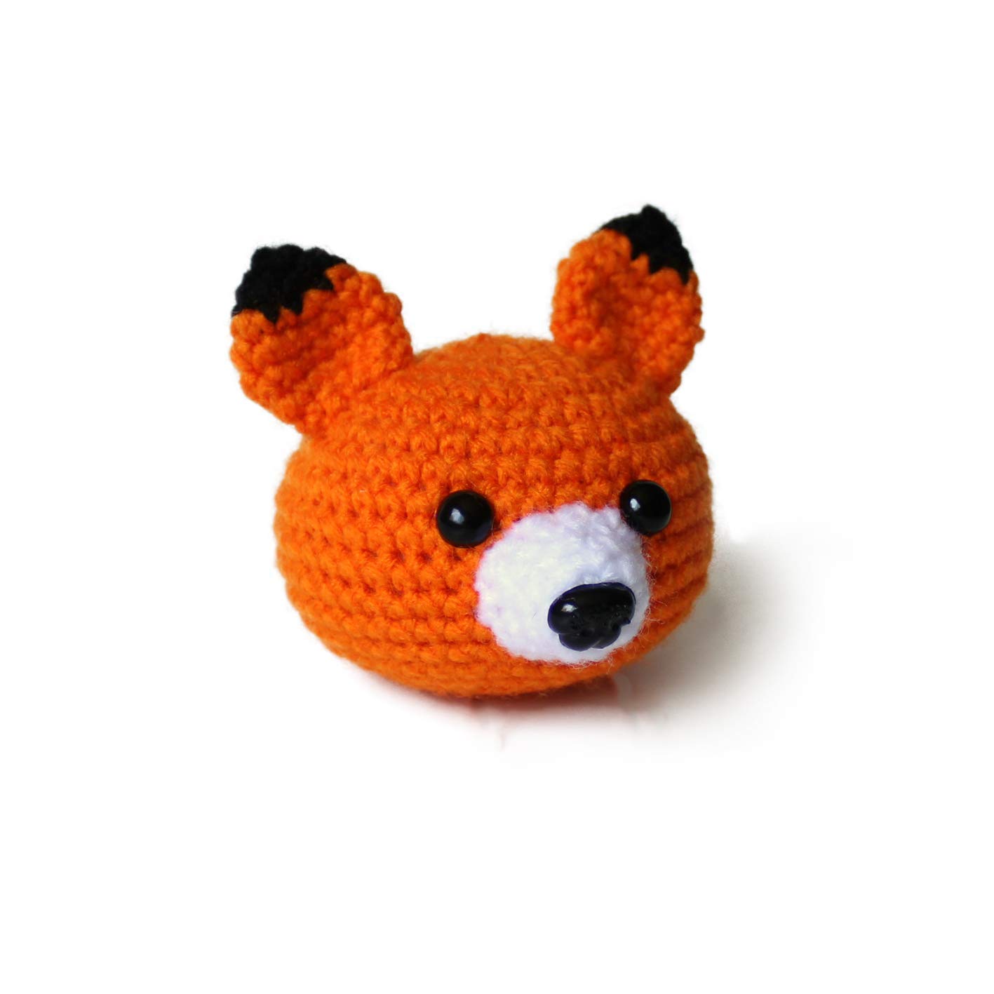 Handmade Crochet Amigurumi Fox Stress Ball - Squeeze Toy for Anxiety Relief & Stress Therapy | Cute Desk Decor, Office Gift, Sensory Fidget Toy for Kids & Adults