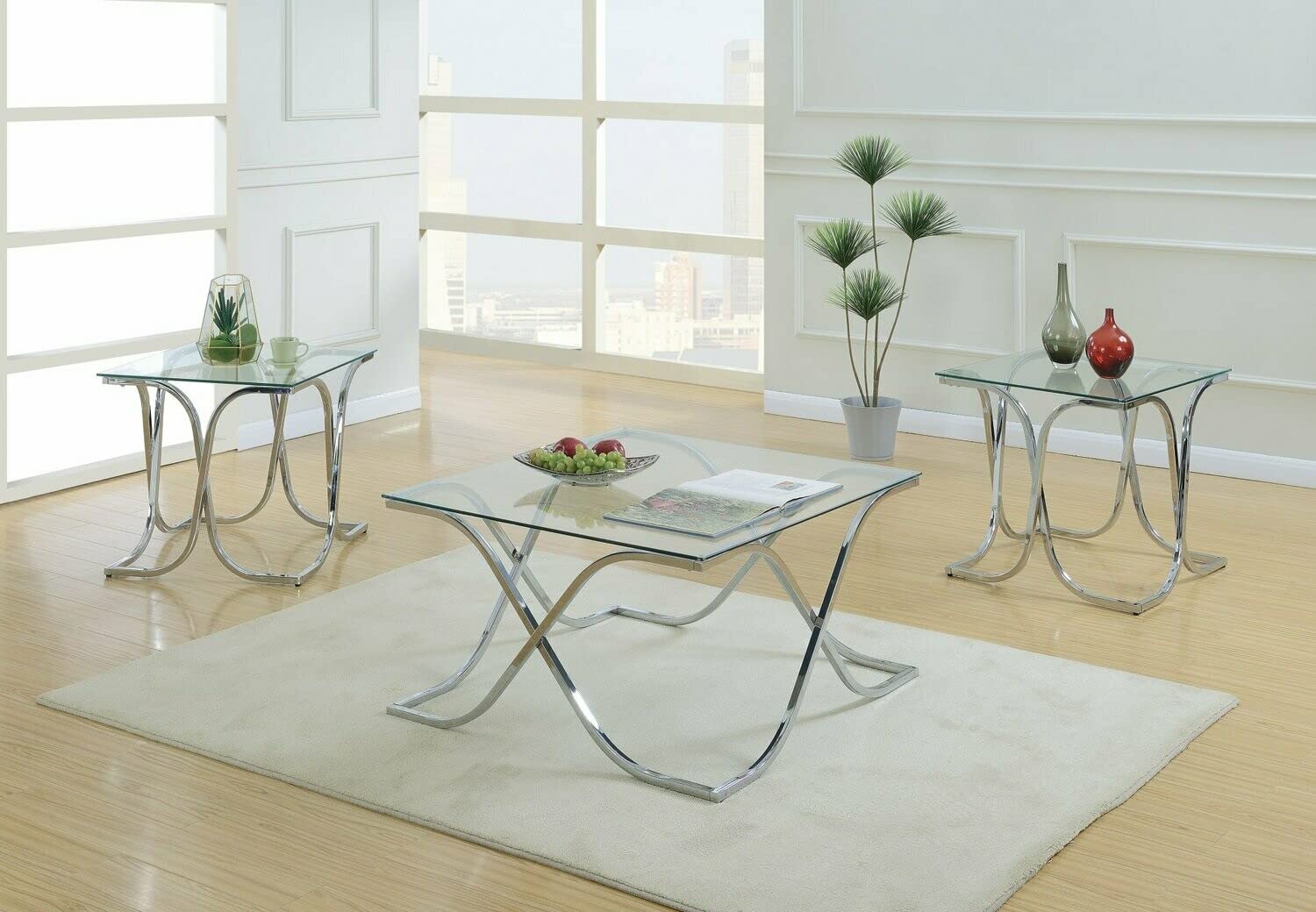 34 Inch Clear Square Glass Table Top by Fab Glass and Mirror - Perfect for Dining Room, Living Room, and Office Furniture