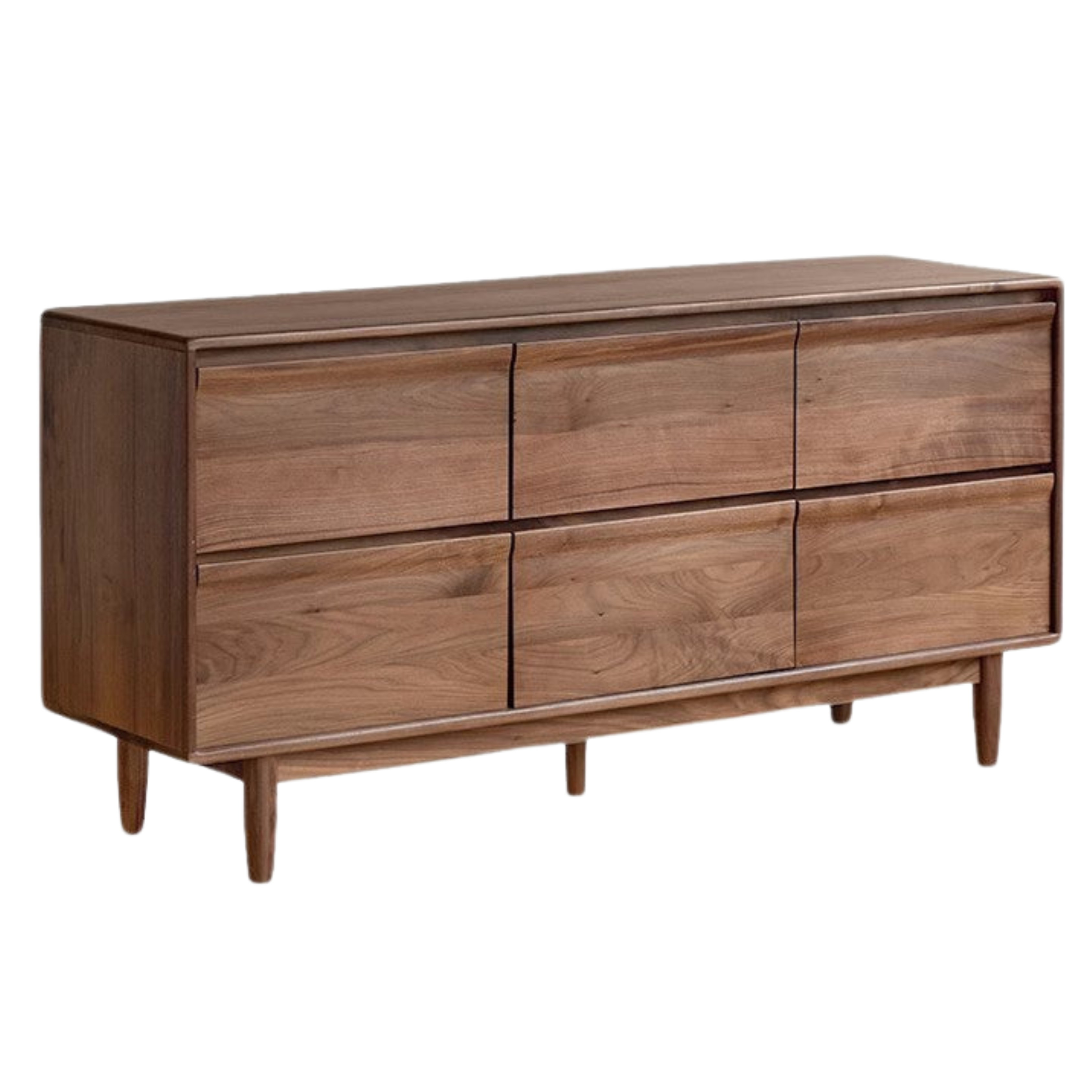 65.3x17.7x31.4 inch / 166х45x80.3cm / Rich Dark Walnut color / bucket cabinet