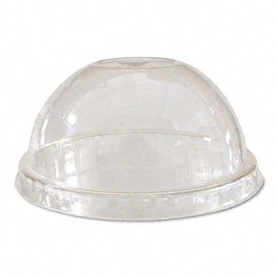 Eco-Friendly EPDLCC Clear Plastic Dome Lids for Corn Cups - 1000/Carton - Perfect for Parties, Events, and Food Service