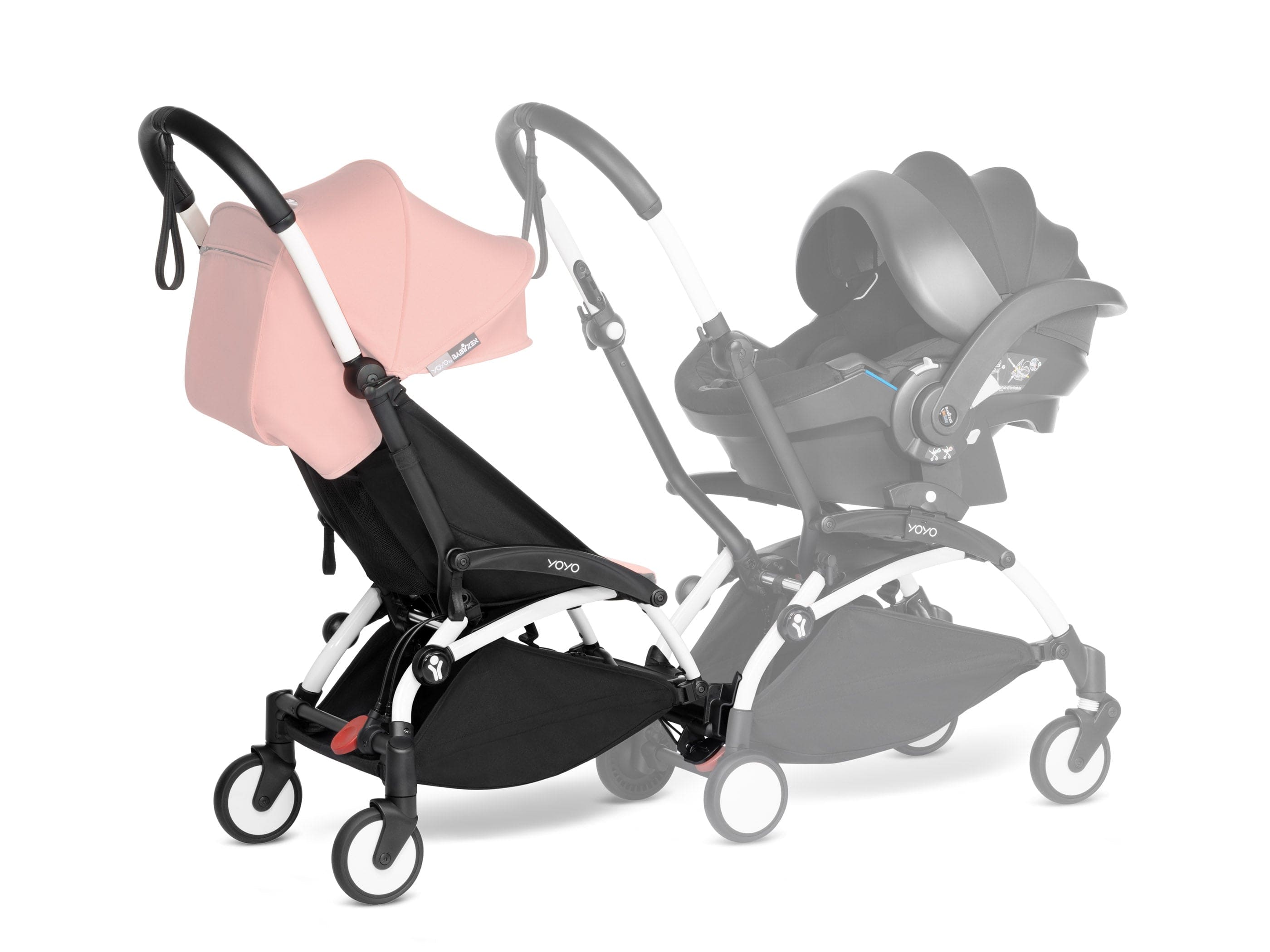 Stokke YOYO Connect Frame Lightweight Travel Stroller - Compact Foldable Baby Stroller for Airplane & City Use - Perfect for Newborns, Infants & Toddlers
