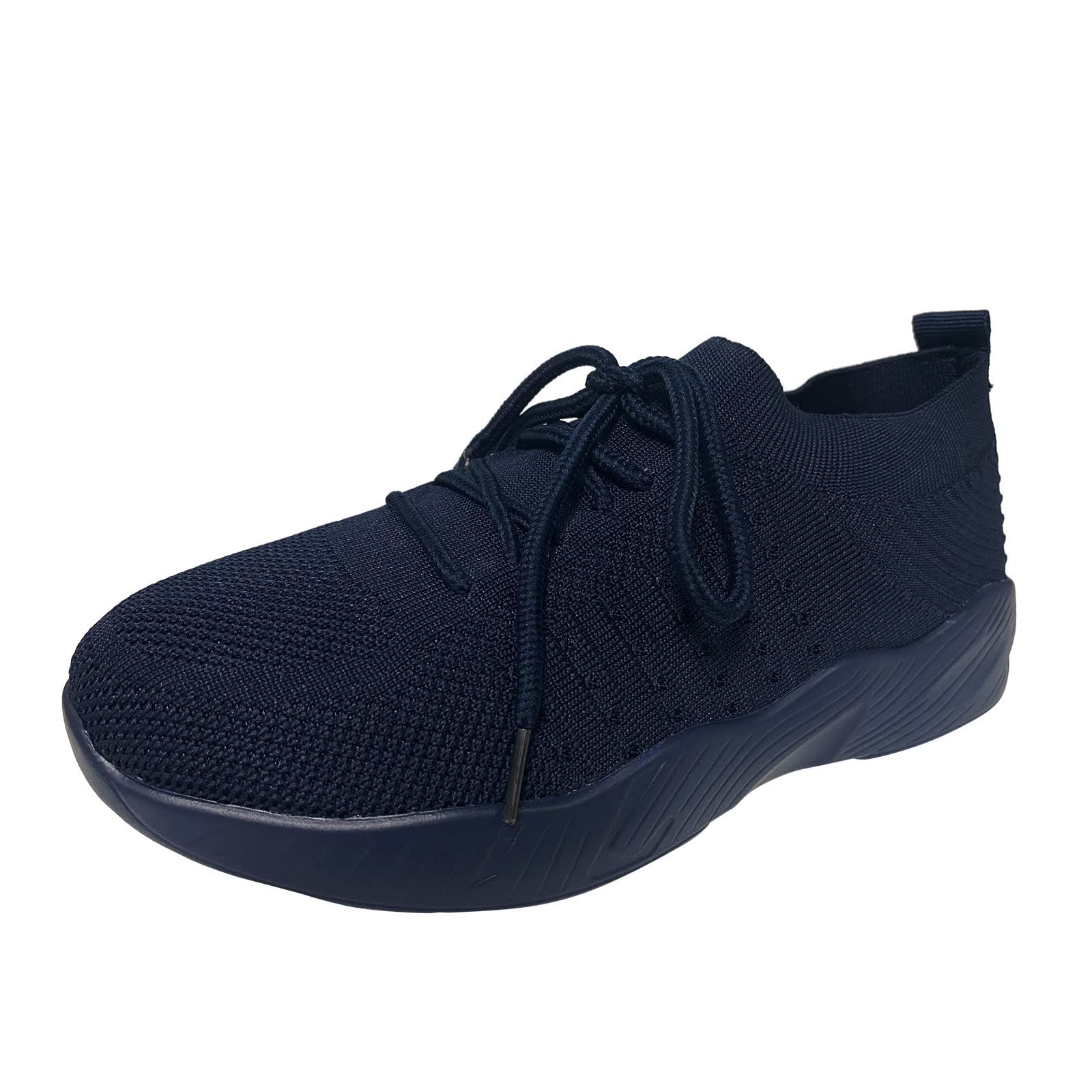Women's Slip-On Running Shoes - No Laces Sneakers with No-Show Socks, Solid Color Fashion Platform Sneakers for Women | Perfect for Gym, Jogging & Everyday Comfort Wear