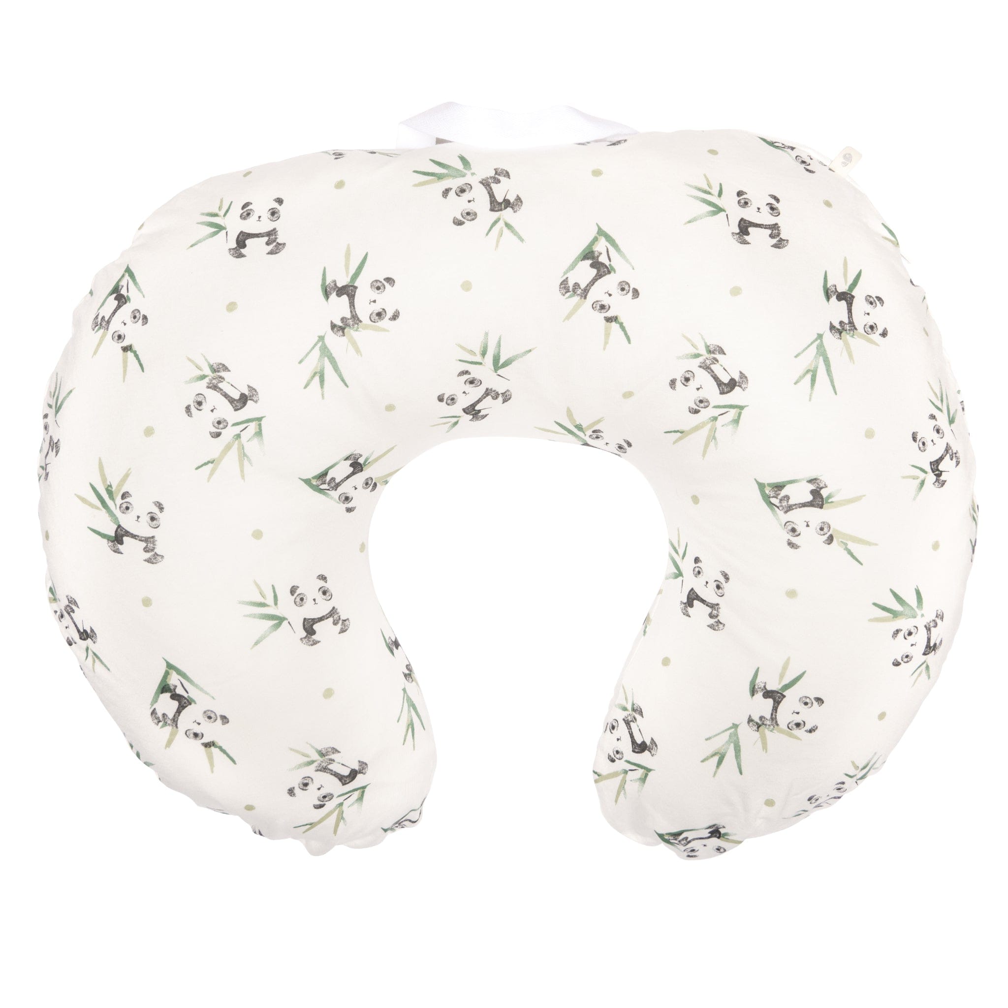 Organic Bamboo Nursing Pillow with Panda Design - Soft & Supportive for Breastfeeding, Baby Feeding, and Tummy Time - Perfect for New Moms and Infants