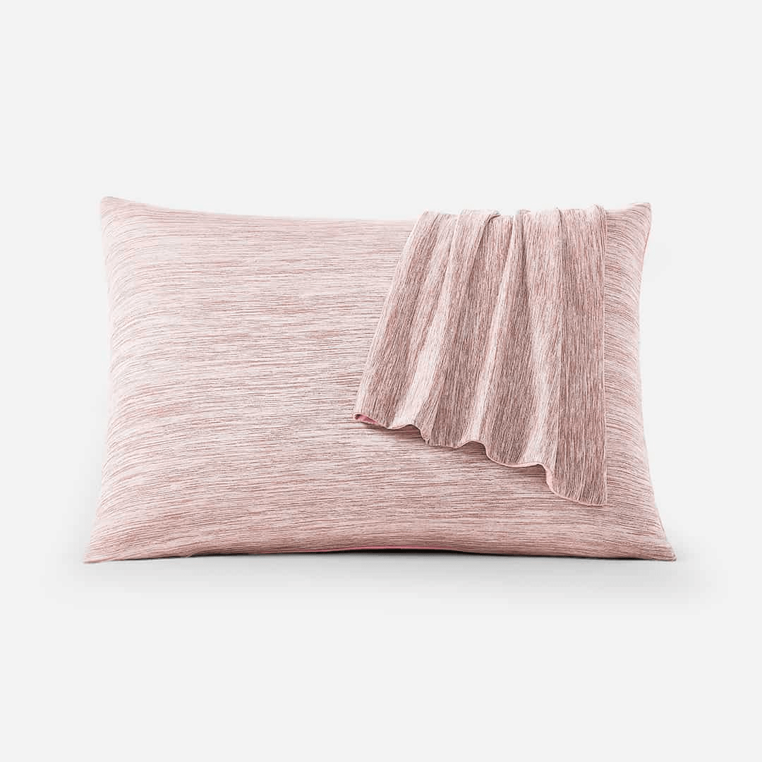 Arc Chill Pro Q Max 0.4 Cooling Pillowcase Set of 2 - Light Pink Breathable Fabric for Hot Sleepers & Night Sweats Relief - Perfect for Summer, Hot Flashes & Temperature Regulation
