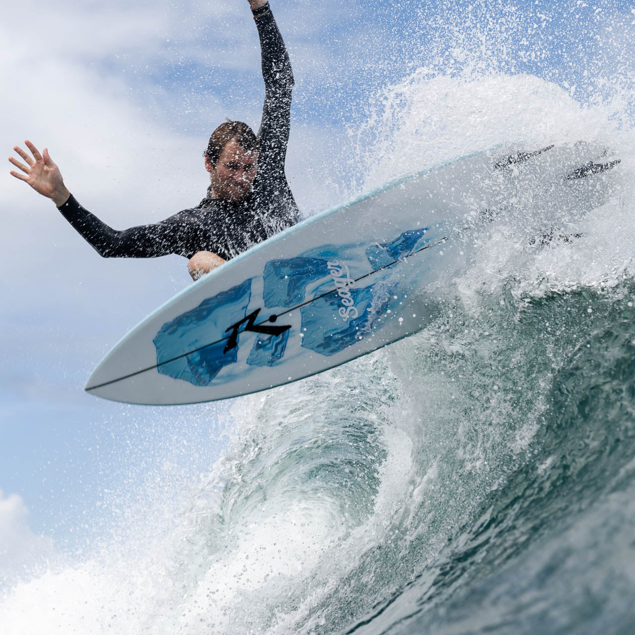 Rusty Thruster Fin Set for Surfboards - High-Performance Surfing Fins for Enhanced Control & Speed - Perfect for Waves, Competitions & Training
