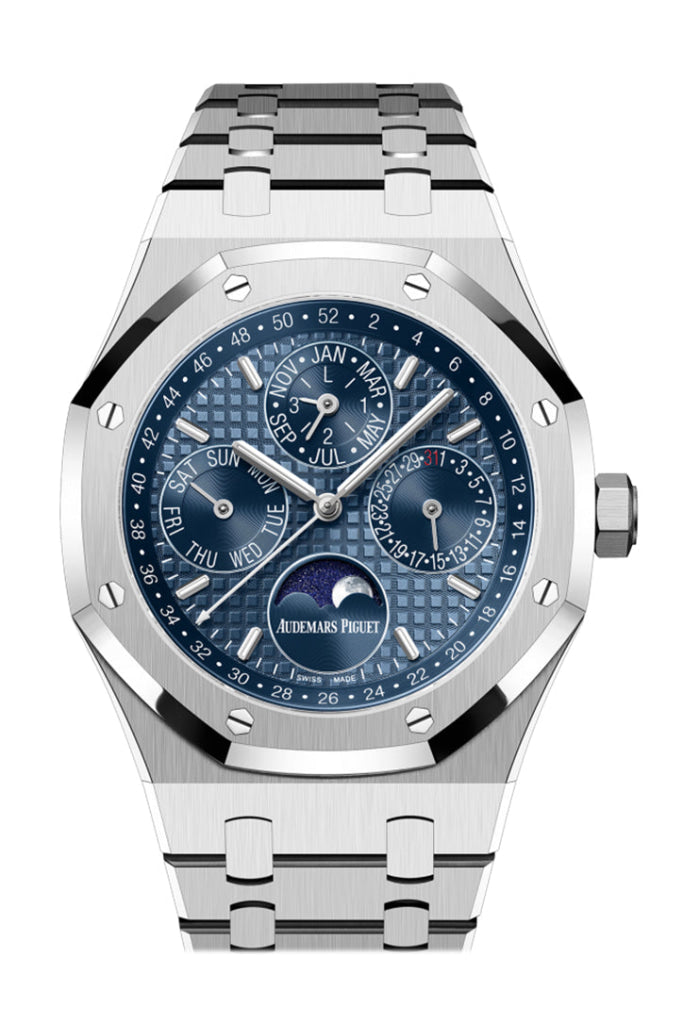 Audemars Piguet Royal Oak 41mm Blue Dial Stainless Steel Men's Luxury Watch 26574ST.OO.1220ST.03 - Perfect for Business, Formal Events & Collectors