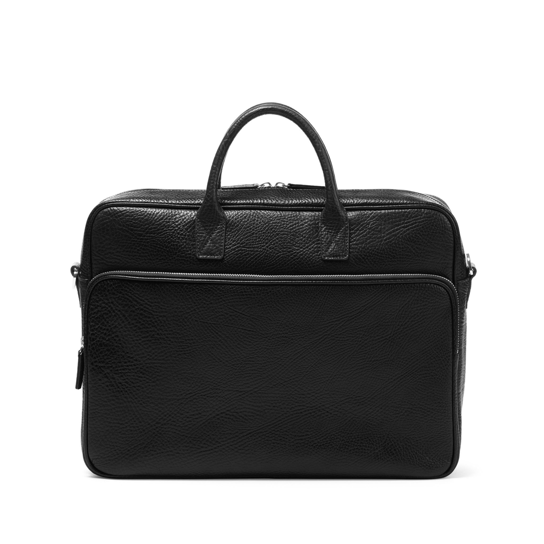 Premium Henderson Laptop Briefcase - Ebony Business Bag for 15.6 Inch Laptops | Professional Office Work & Business Travel Accessory | Durable & Stylish Computer Bag for Men & Women