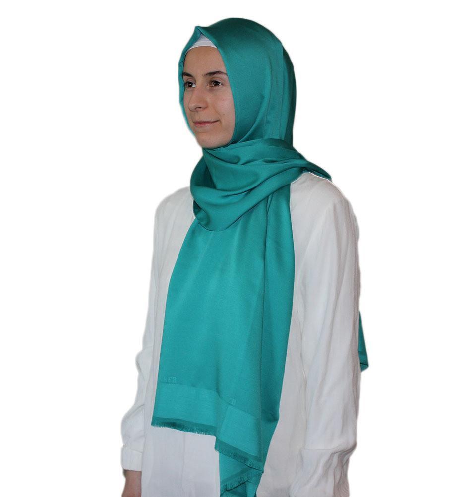 Aker Solid Shawl 1002SLK 954 Sea Green - Lightweight Womens Wrap Scarf for Casual Outfits, Office Wear & Evening Dresses