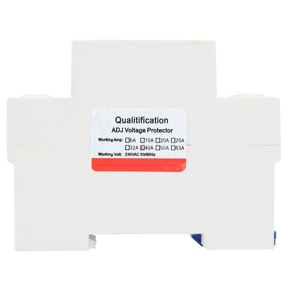 Fafeicy 40A 230VAC Single Phase Adjustable Over Voltage Under Voltage Current Protector - Reliable Power Protection for Home Appliances, HVAC Systems & Industrial Equipment