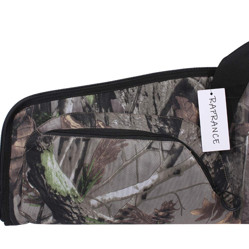 Raprance 40/44/48/52 Inch Soft Scoped Rifle Shotgun Carrying Case - Long Gun Bag with Lockable Zippers for Hunting, Shooting Range & Outdoor Sports