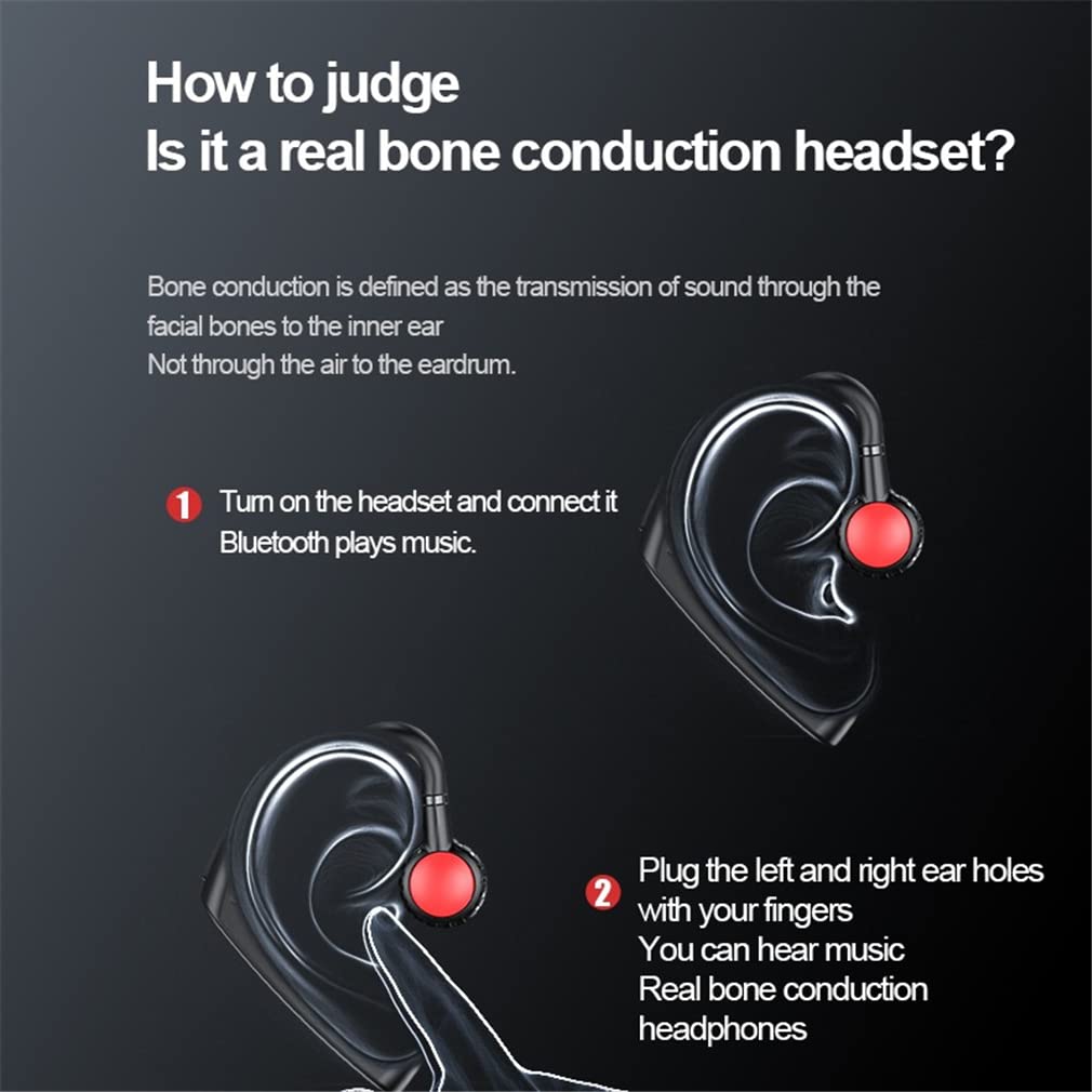 YODZ Bone Conduction Headphones - Wireless Bluetooth 5.1 Sports Headset with Mic, HiFi Stereo Sound, IPX5 Waterproof & Sweatproof for Running, Cycling, Gym Workouts - Green | Perfect for Outdoor Activities & Fitness Enthusiasts