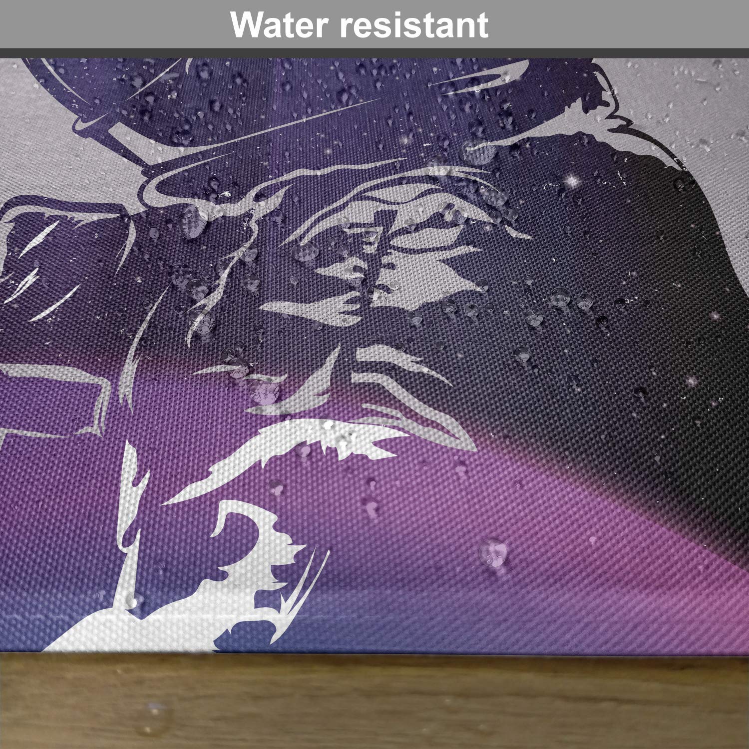Ambesonne Outer Space Place Mats Set of 4 - Astronaut & Star Clusters Cosmic Design, Washable Fabric Table Mats for Dining Room & Kitchen Decor in Pink & Purple | Perfect for Sci-Fi Themed Parties & Modern Home Decor