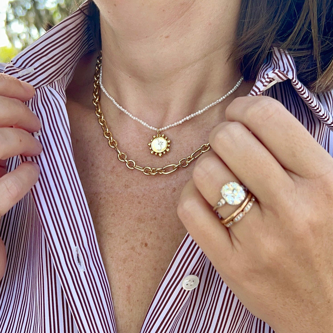 Goldbug Collection Seed Pearl Necklace - Elegant & Timeless Jewelry for Women | Perfect for Weddings, Parties & Special Occasions