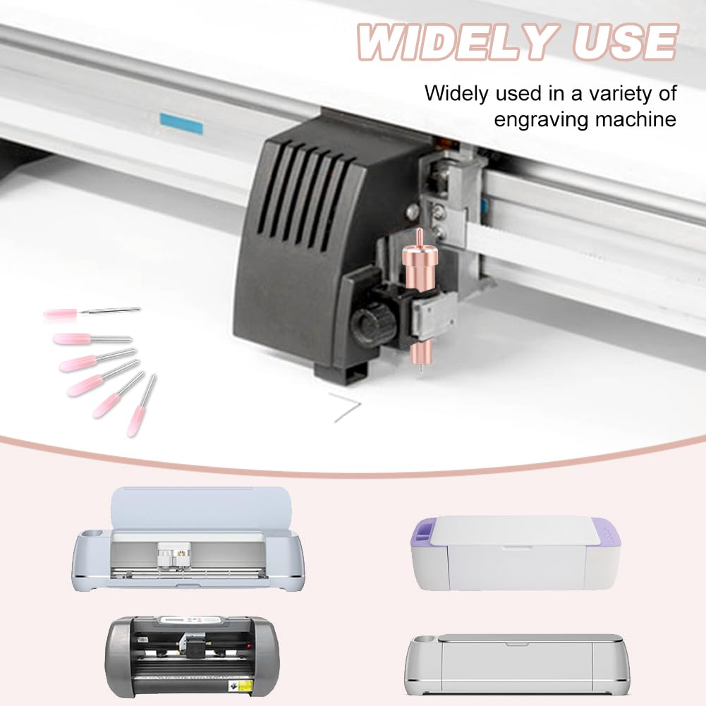 Quixleen 10-Pack Premium Fine Point Blades with Housing & Storage Box - Compatible with Cricut Maker 3, Maker, Explore 3, Air 2, Air - Perfect for DIY Crafts, Vinyl Cutting, and Fabric Projects