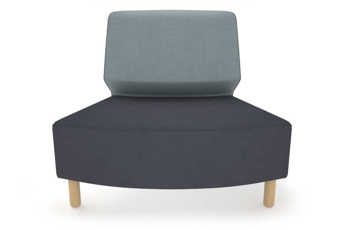 Mondo Round Small Back Lounge Chair - Modern Accent Seating for Living Room, Bedroom, or Office - Perfect for Relaxing and Reading