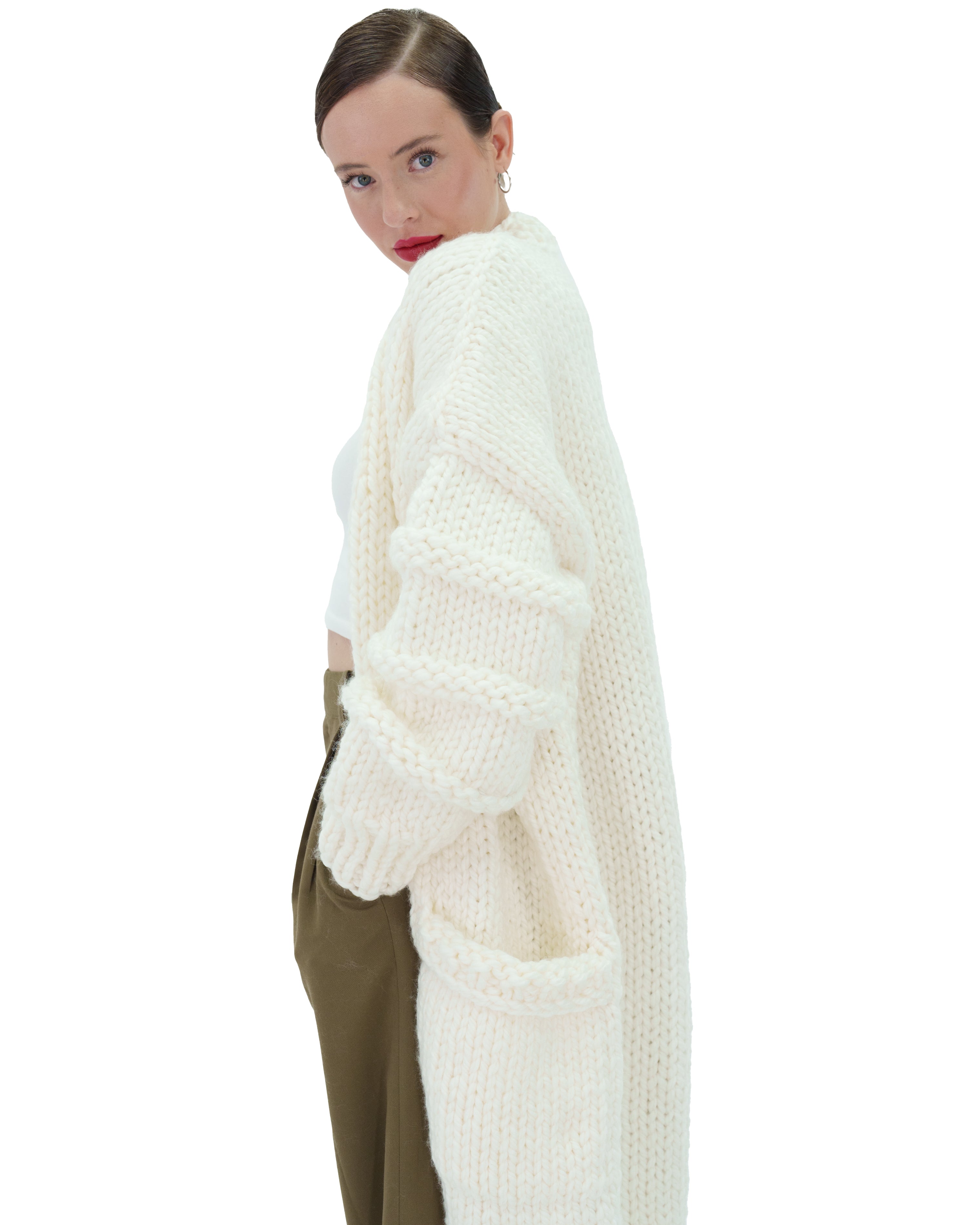 Stylish Long Pocketed Cardigan for Women - Cozy Knit Sweater with Pockets - Perfect for Fall, Winter & Layering Outfits