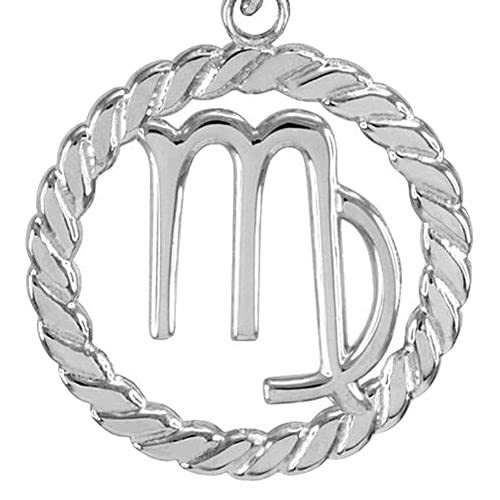 14k White Gold Virgo