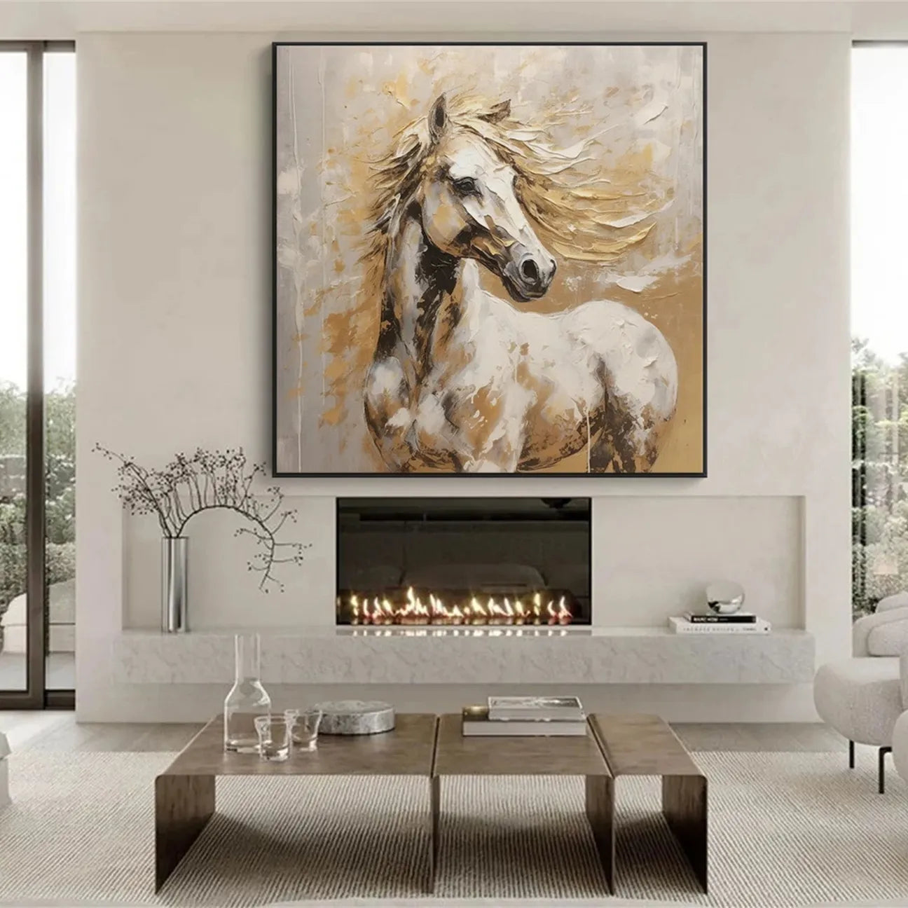 Animal Art Painting #AP075 - Handmade Wildlife Canvas Art for Home & Office Decor | Perfect for Living Room, Bedroom, or Gift