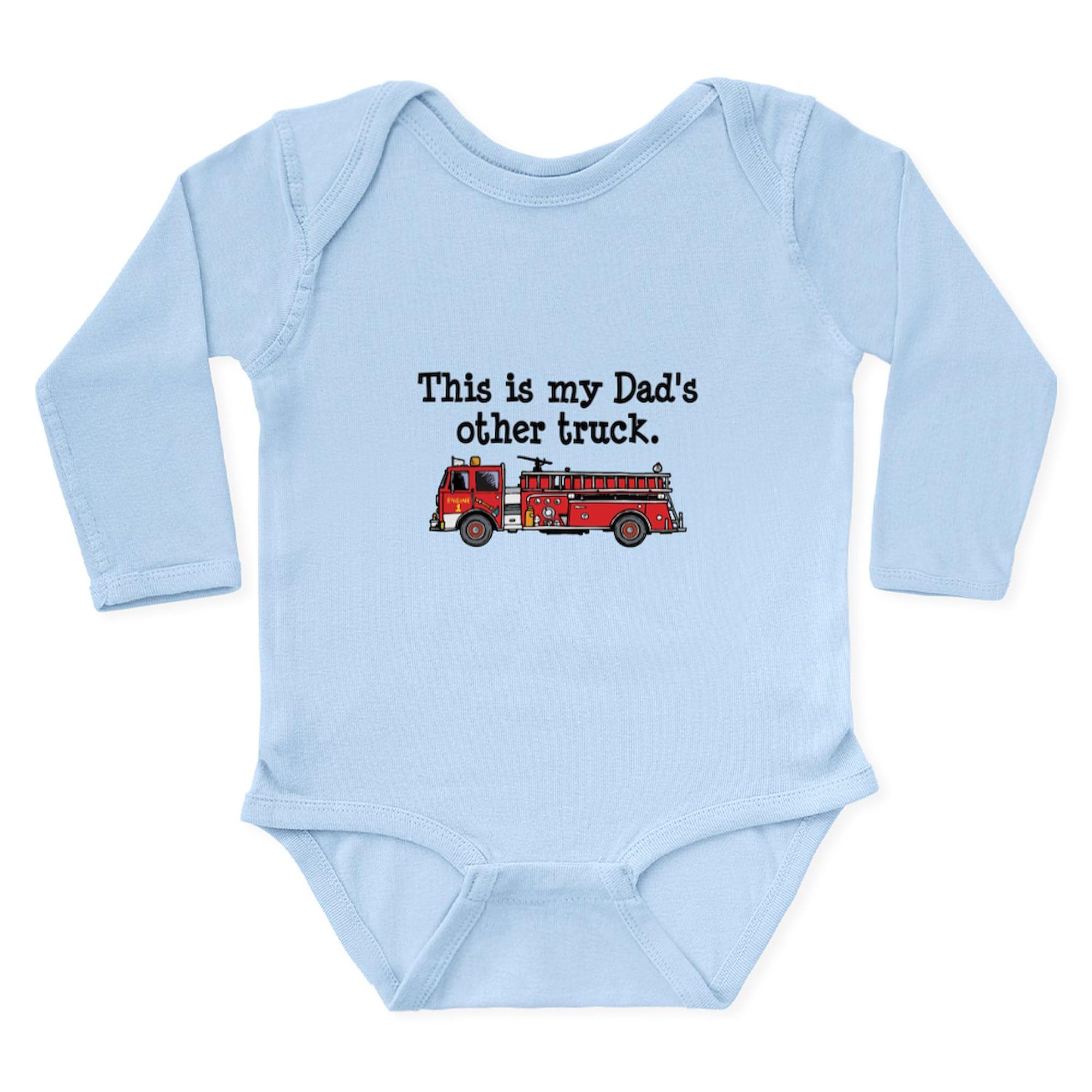 Fire Truck Baby Bodysuit - Cute Long Sleeve Infant Romper for Boys & Girls | Perfect for Firefighter-Themed Parties, Playdates & Photo Shoots