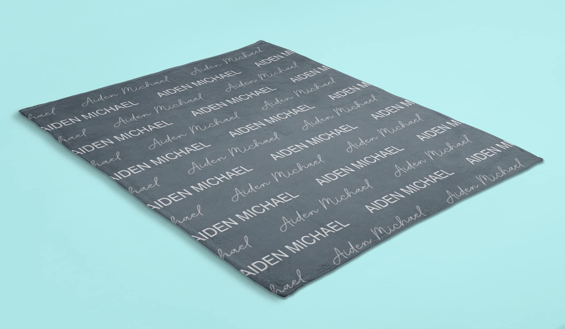 Personalized Baby Blanket with Name - Custom Monogrammed Swaddle Blanket for Boys & Girls | Unique Baby Shower Gift, Christening Present & Nursery Essential