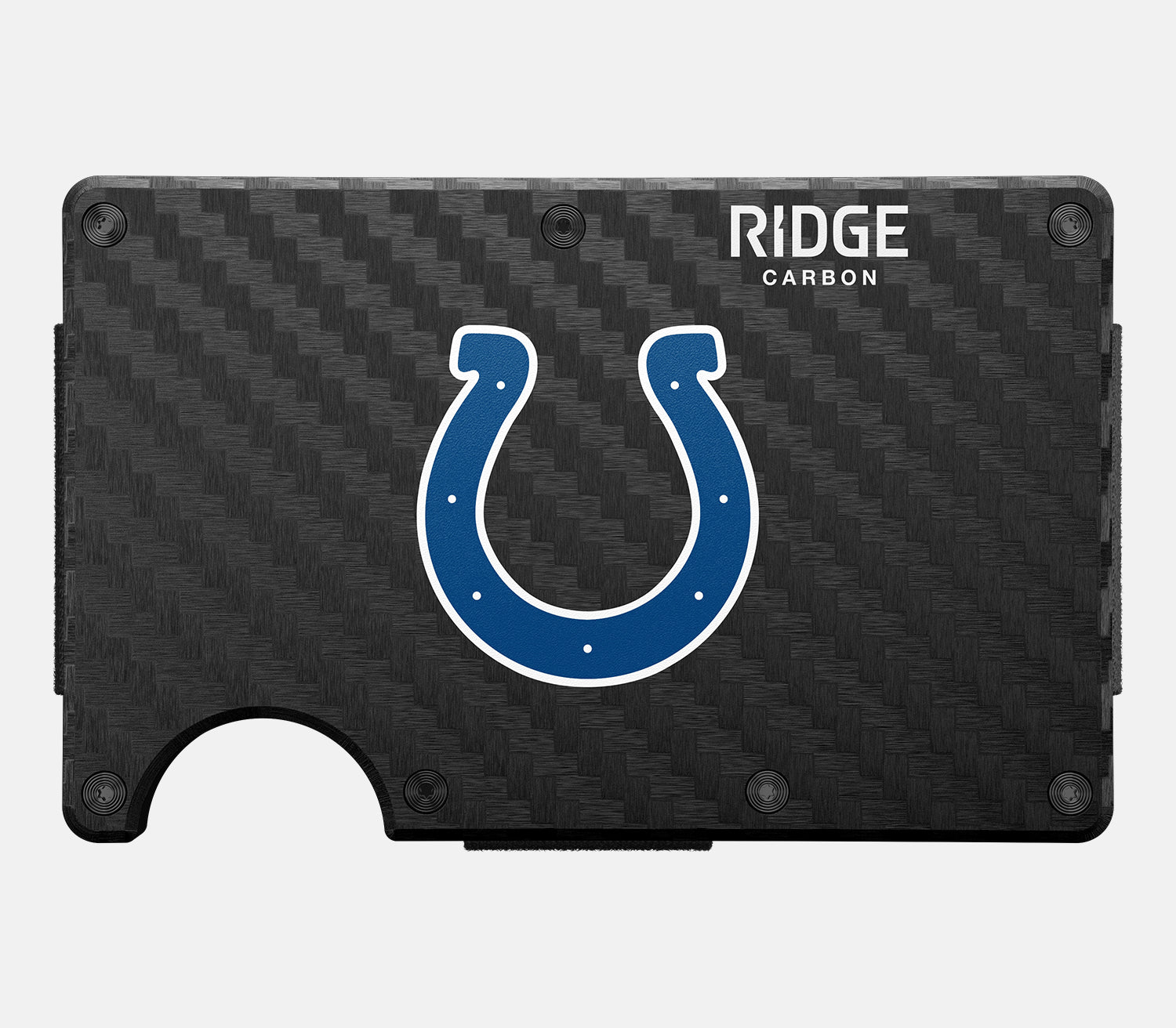 Ridge Wallet for Indianapolis Colts Fans - Slim Carbon Fiber 3K RFID Blocking Minimalist Wallet | Perfect for Everyday Carry, Travel & Gifts