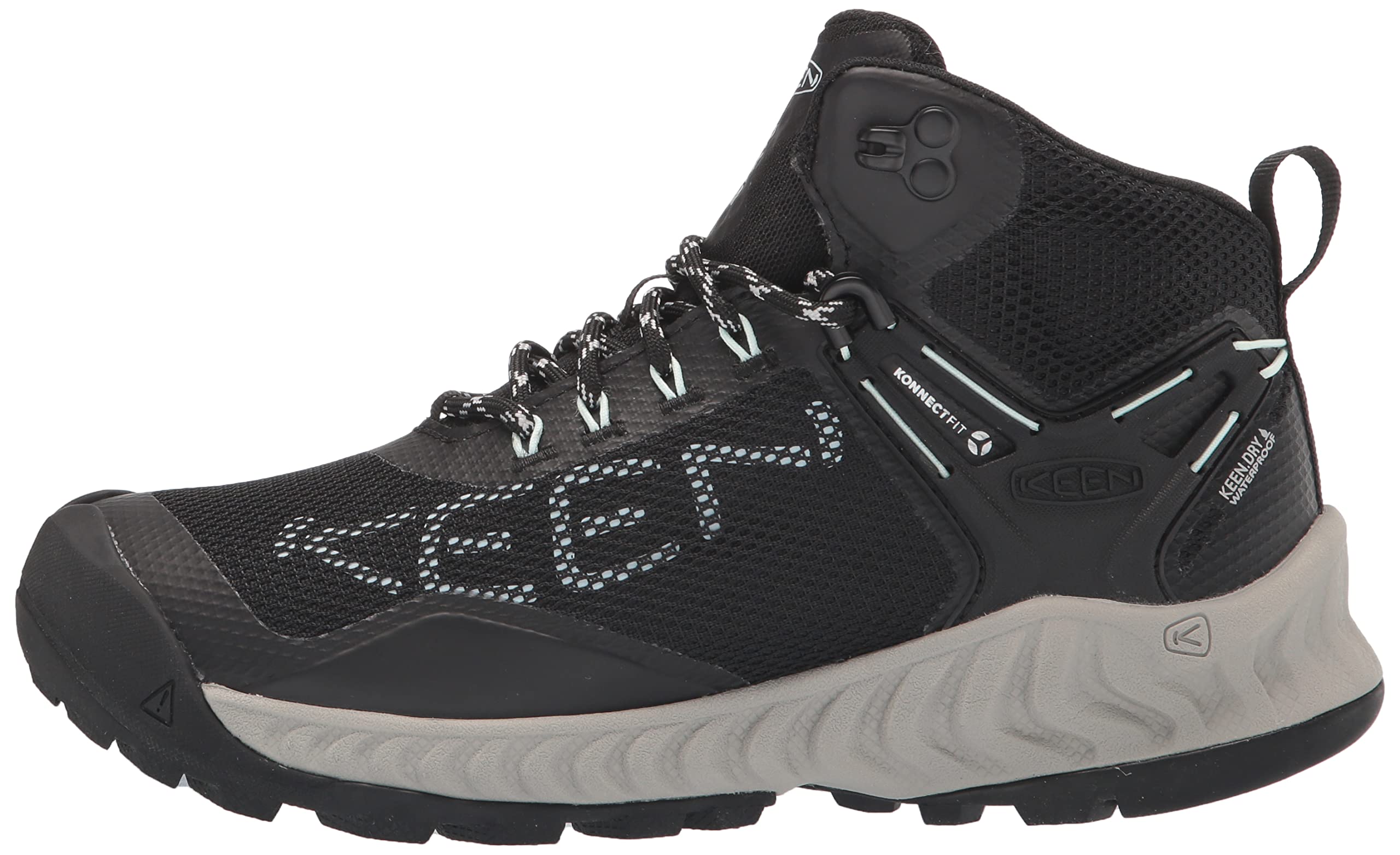 KEEN Women's Nxis Evo Mid Height Waterproof Hiking Boots - Lightweight & Comfortable for Outdoor Adventures, Fast Packing & Trail Running