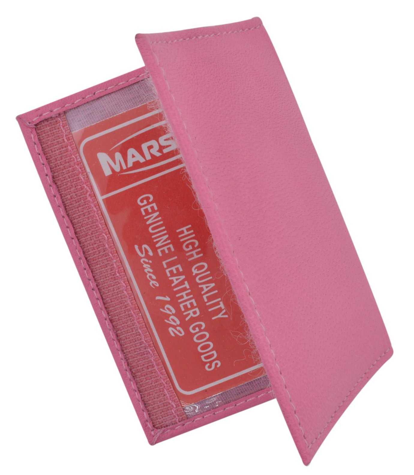 Genuine Lambskin Leather Credit Card Holder & ID Card Wallet with Keychain - Slim RFID Blocking Wallet for Men Women, Perfect for Travel, Work, and Everyday Use