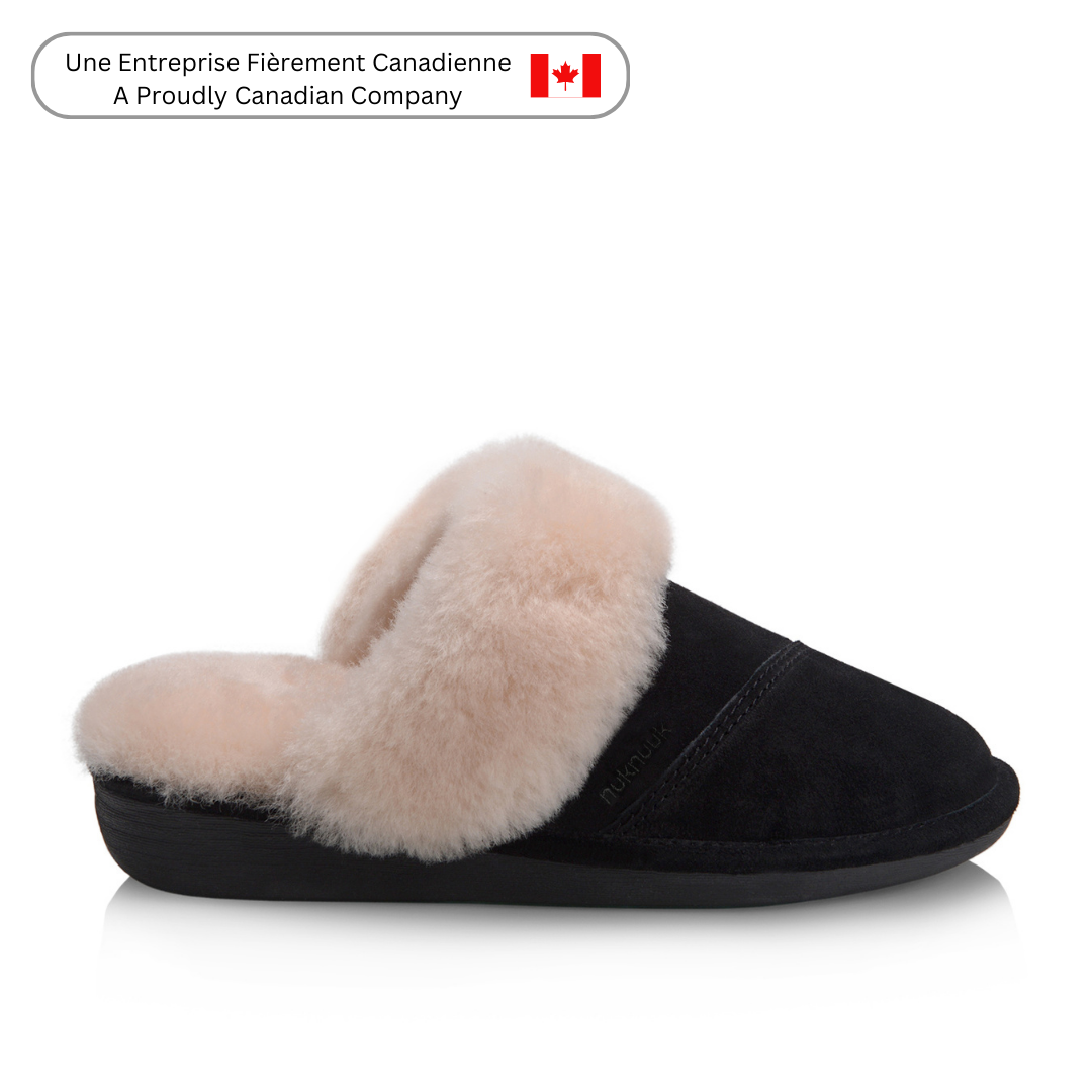 Joy Women's Cozy Memory Foam Slippers - Soft Indoor House Shoes with Non-Slip Sole for Women (Black) - Perfect for Home, Lounge & Relaxation