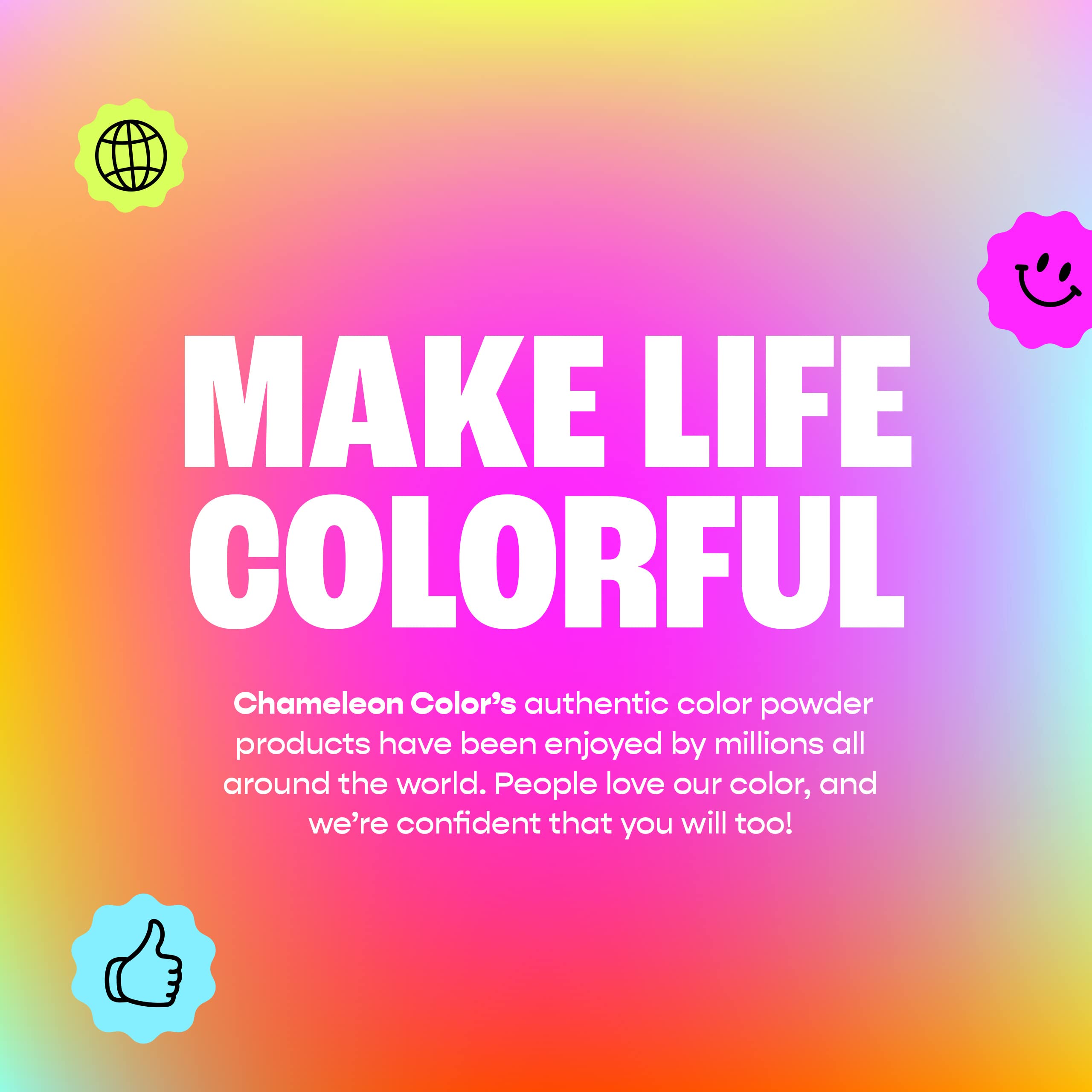 Vibrant Chameleon Colors Magenta Powder - 5 lbs | Non-Toxic & Washable | Perfect for Holi Festival, Color Runs, Parties & DIY Crafts