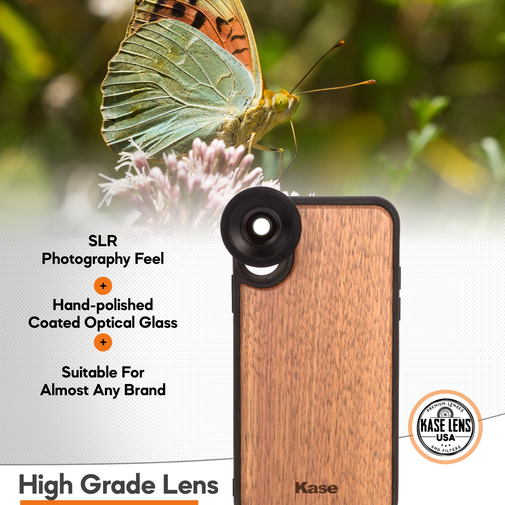 Kase Macro Lens for iPhone & Android - High Definition Close-Up Photography for Jewelry, Flowers & Small Objects - Perfect for Online Sellers & Hobbyists