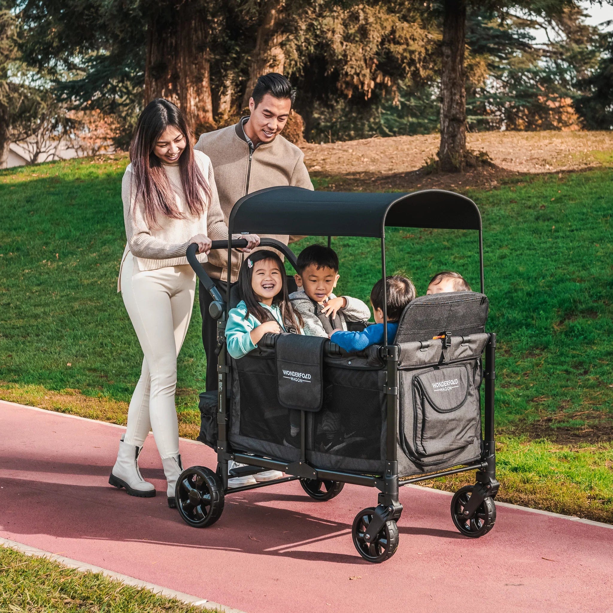 Wonderfold Wagon W4 Elite Stroller Wagon - 4-in-1 Multi-Functional Baby Stroller & Utility Cart for Outdoor Adventures, Beach Trips, and Shopping