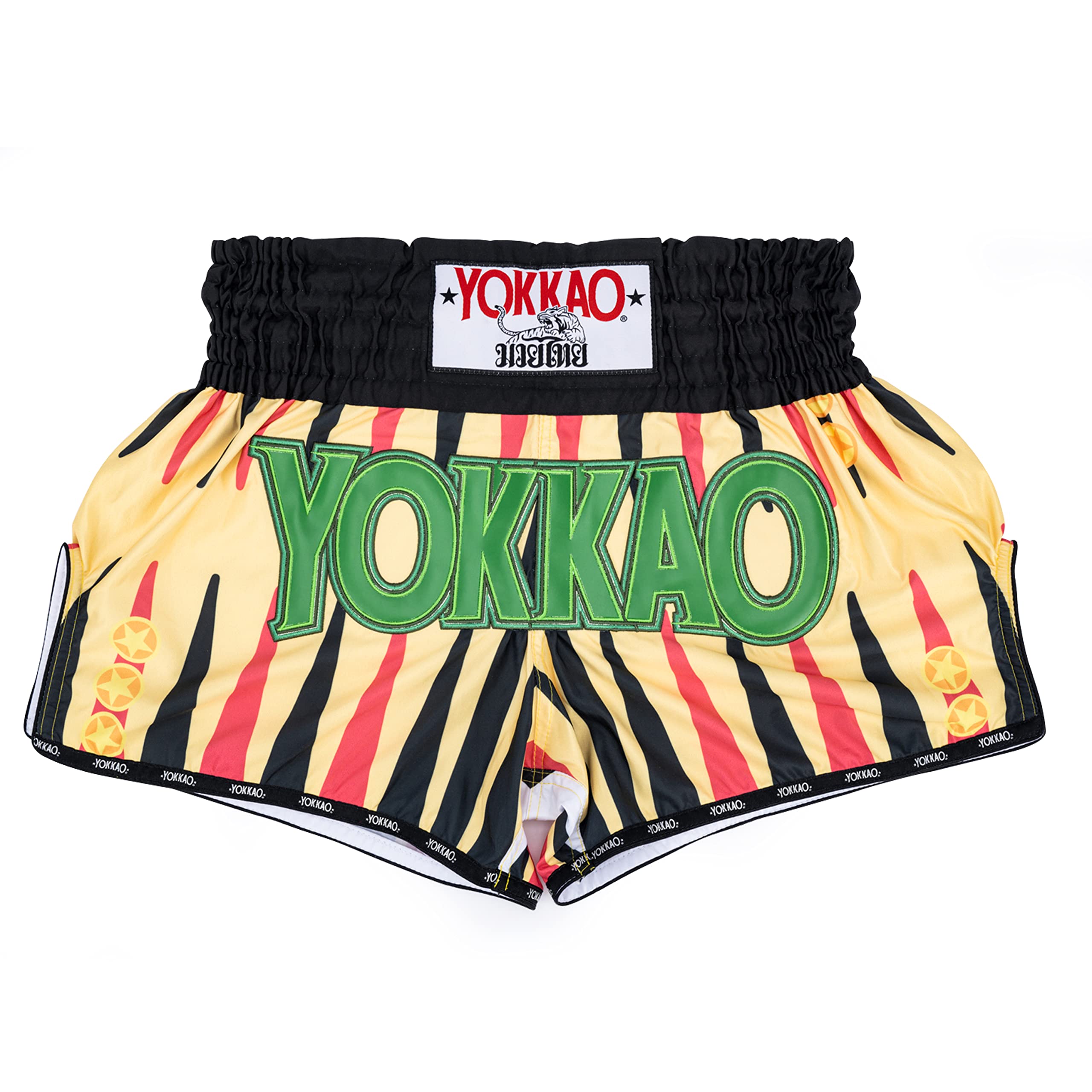 YOKKAO Muay Thai Boxing Shorts for Men & Women - Premium Satin Training Shorts for MMA, Kickboxing & Muay Thai Fighters | Perfect for Gym Workouts, Sparring & Competition