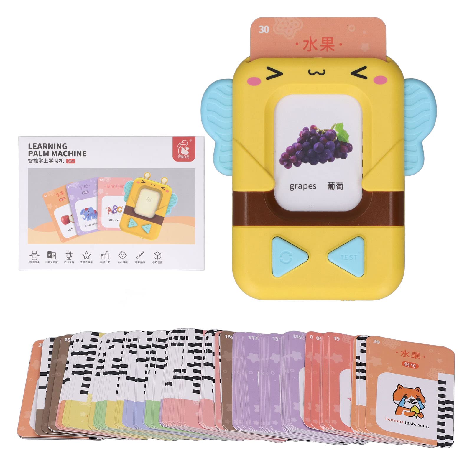 Early Education Talking Flash Cards for Kids - 103 Card Set with Automatic Reading & Speech Learning - Perfect for Toddlers, Preschool & Homeschool Learning Activities