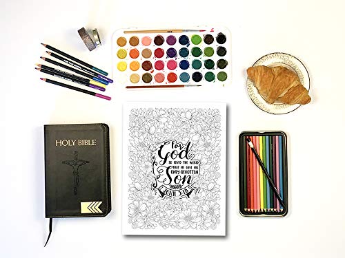 Color the Gospel: Catholic Coloring Book Devotional for Adults & Kids - Bible Study, Prayer & Relaxation