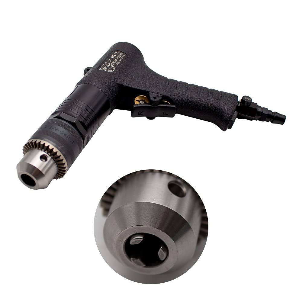 13MM Pneumatic Drill Tapping Machine - High Power Air Drilling Tool with Air Gun Design for Metalworking, Woodworking & DIY Projects