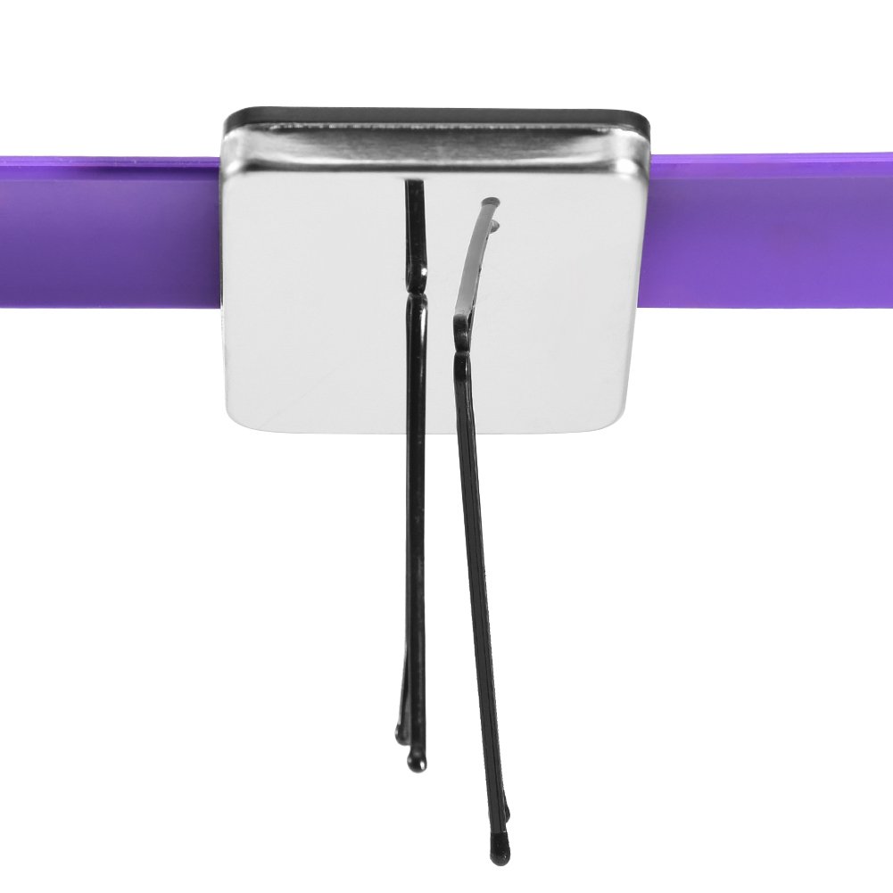 Wosume Magnetic Hair Clips Bracelet - Magnetic Wristband Hairpin Holder for Hair Grip & Styling Accessories (Purple) | Perfect for Salon Stylists & Home Hairdressing