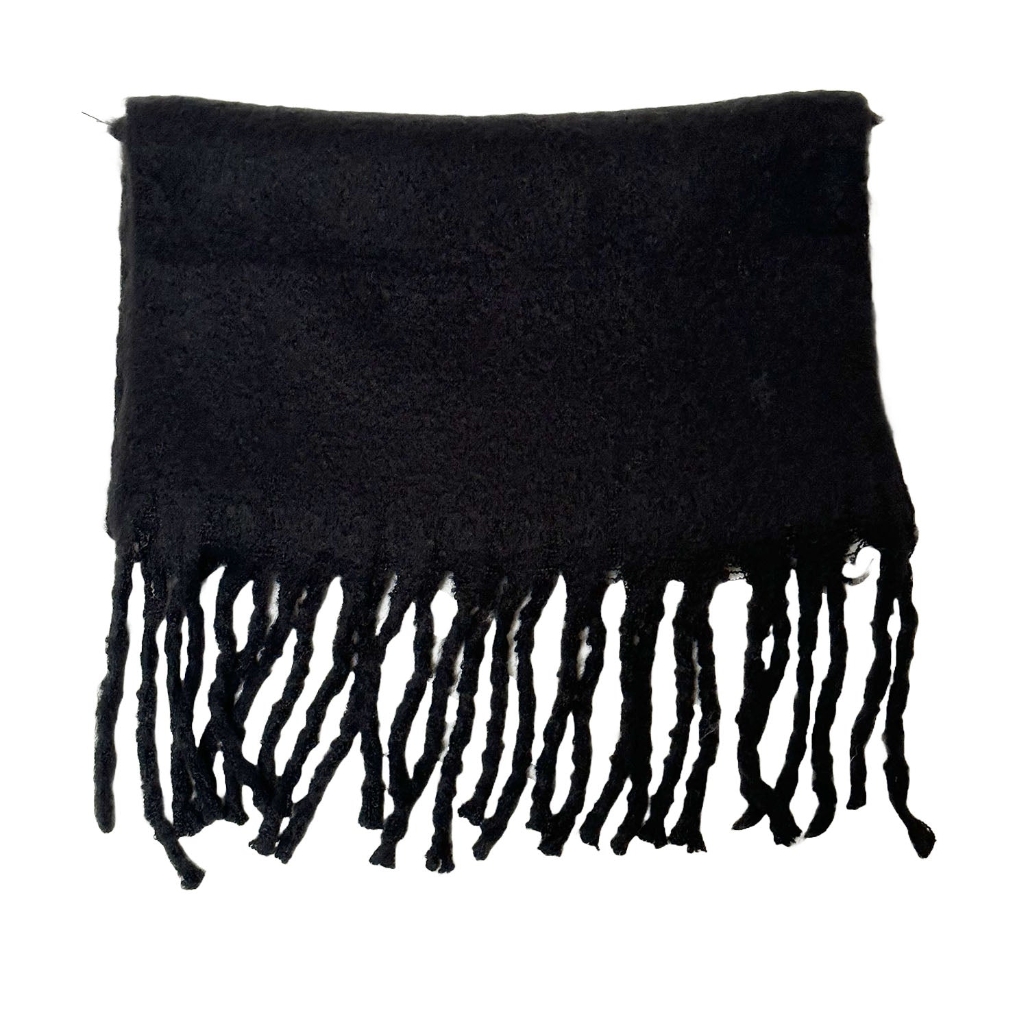 FLOOF Women's Plush Blanket Scarf - Soft & Cozy Winter Wrap Shawl in Black | Perfect for Travel, Office & Outdoor Activities
