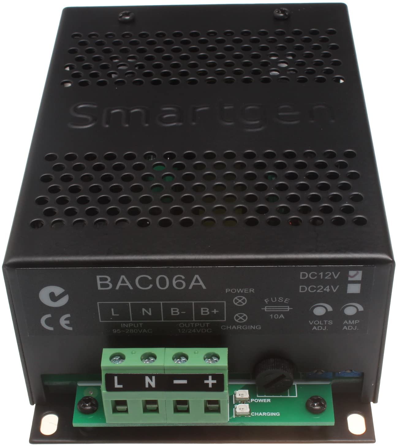 Smartgen BAC06A 12V Intelligent Floating Charger for Diesel Generators - Perfect for Backup Power, Emergency Use, and Off-Grid Applications