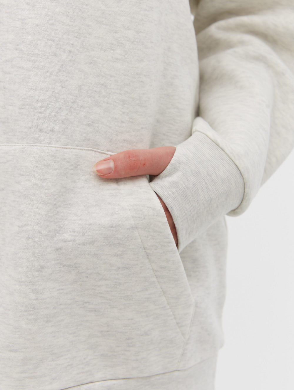Ivyisla Longline Deboss Hoodie for Women - Stylish Oversized Pullover Sweatshirt for Casual Wear & Street Fashion