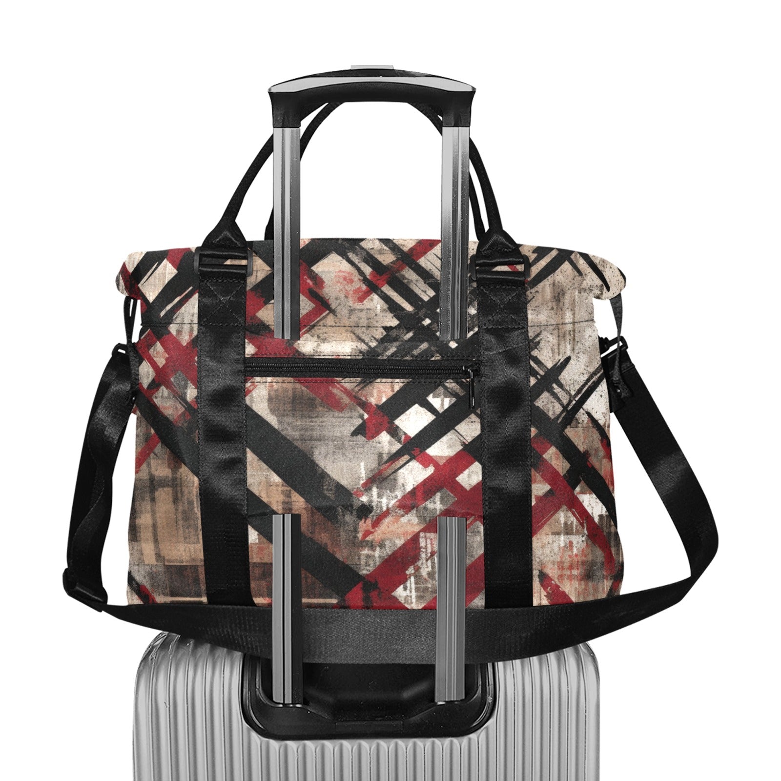 Gothic Print Large Capacity Duffle Bag for Travel, Gym & Weekend Getaways - Waterproof & Durable Carryall with Multiple Pockets