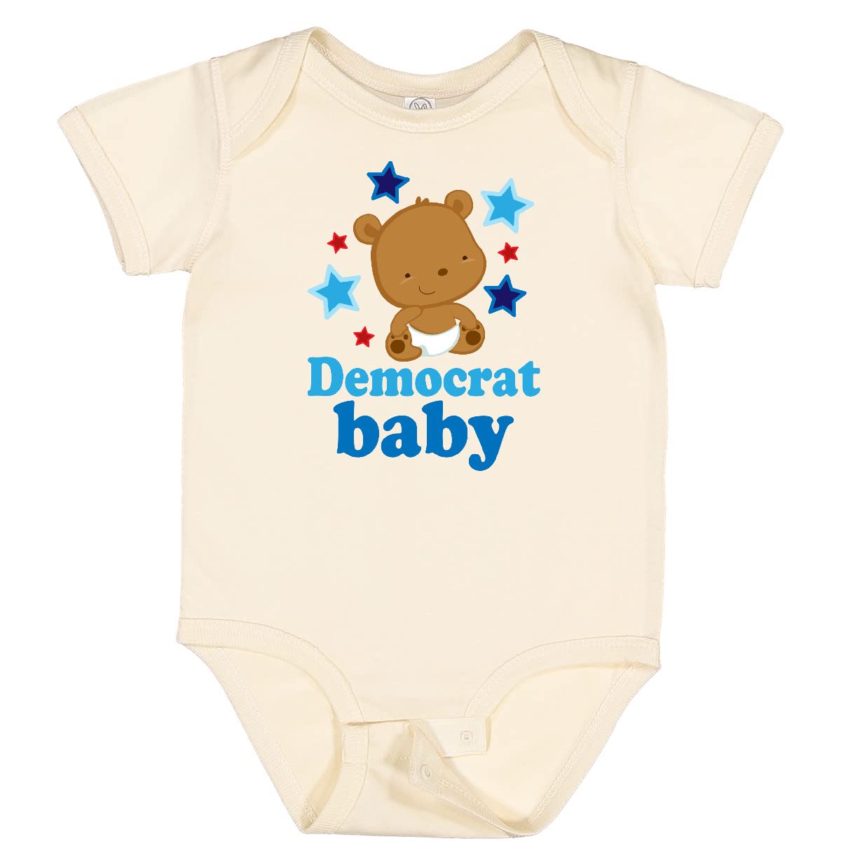 Inktastic Democrat Baby Cute Election Baby Bodysuit - Patriotic Onesie for Newborns & Infants - Perfect for Political Events, Voting Day & Family Photos