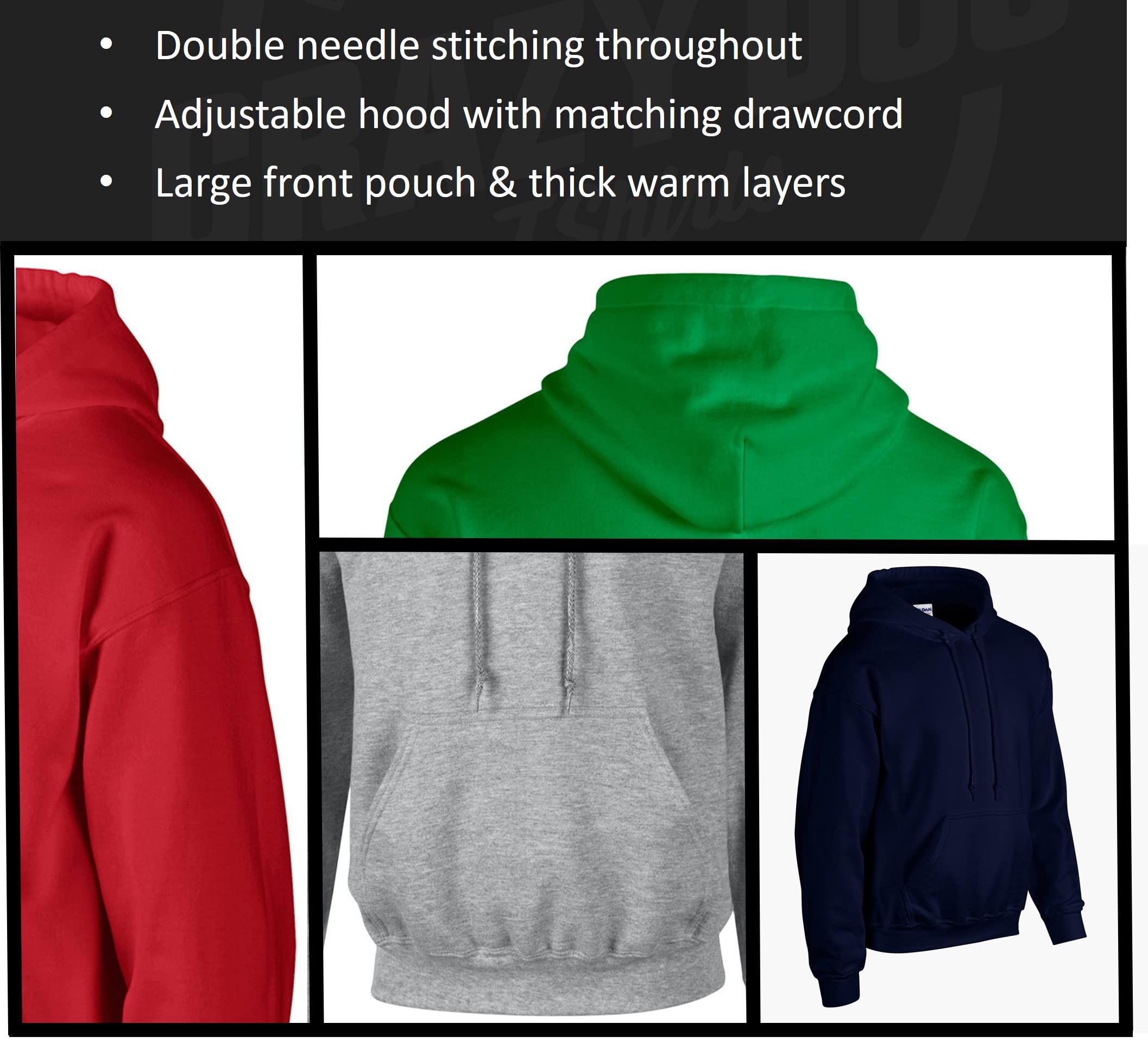 Funny Geeky Nerdy Graphic Periodic Table Hoodie for Men - Crazy Dog T-Shirts | Science-Themed Sweatshirt for College, Lab Work & Geek Fashion