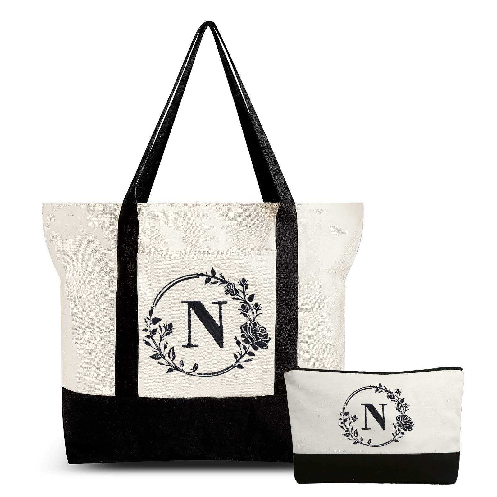 Personalized Monogram Tote Bag for Women - Beach & Travel Use
