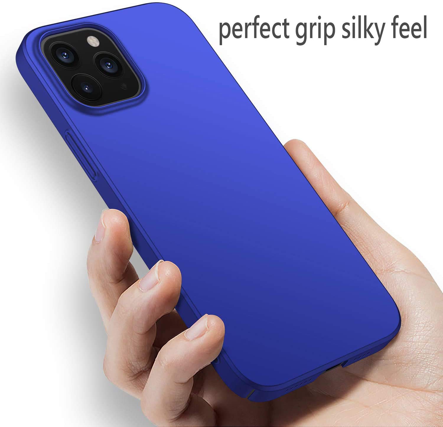 Slim Protective Case for iPhone 12 Mini - Shockproof, Scratch-Resistant, Anti-Slip Matte Hard Cover | Premium PC Material | Perfect for Everyday Use, Travel & Outdoor Activities (Blue)