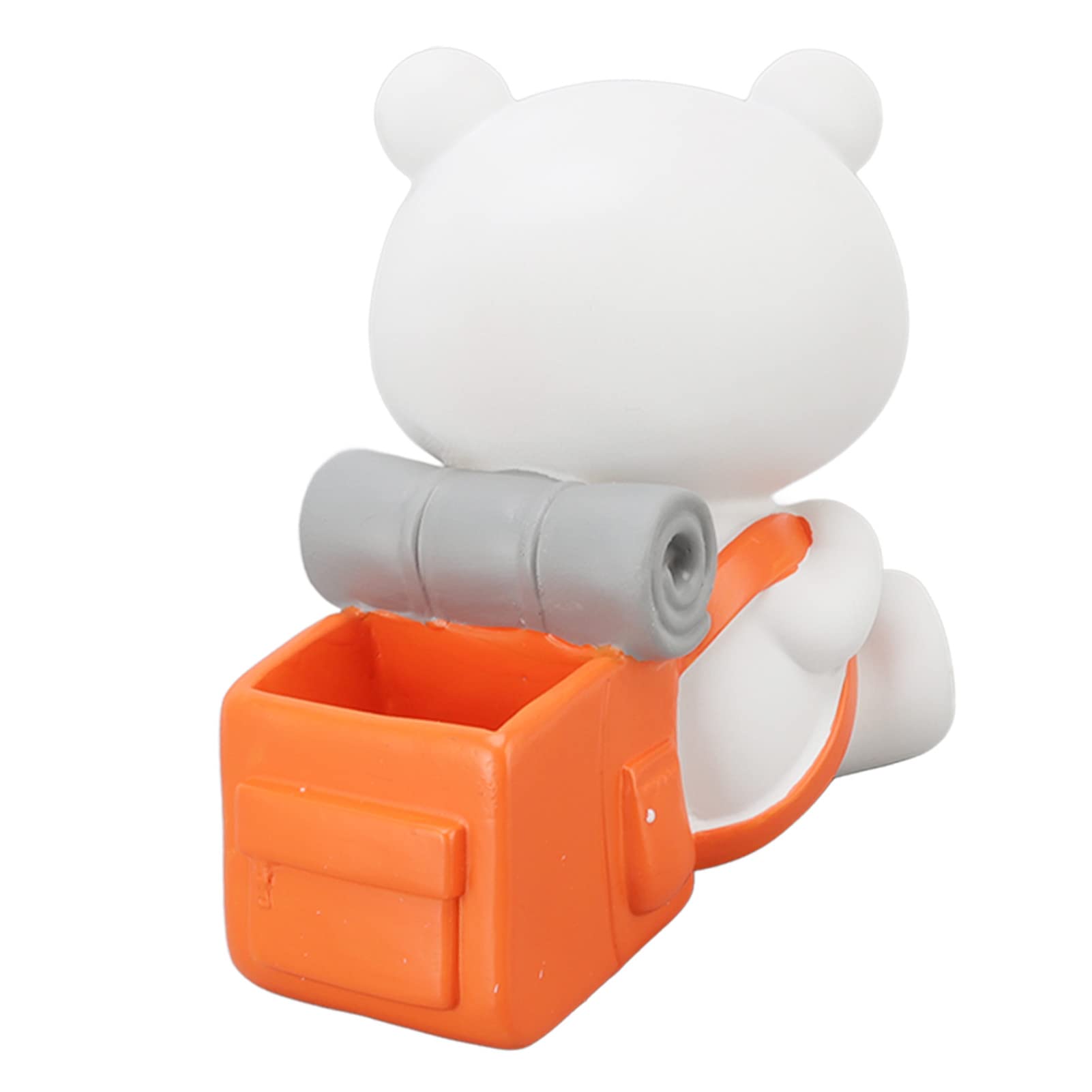 Bear-Shaped Pen Holder with Flat Bottom - Cute and Functional Desk Organizer for Home, Office, or School Use - Perfect for Pencils, Pens, and Art Supplies