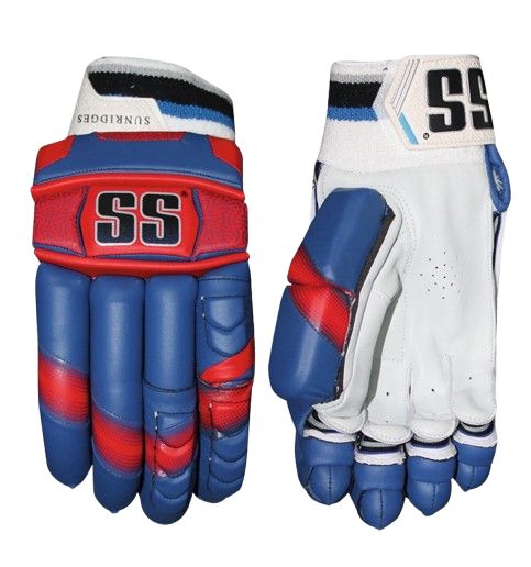 **LSG SS IPL Batting Gloves - Blue/Red Cricket Gloves for Men & Women - Perfect for Cricket Training, Matches & Sports Practice**